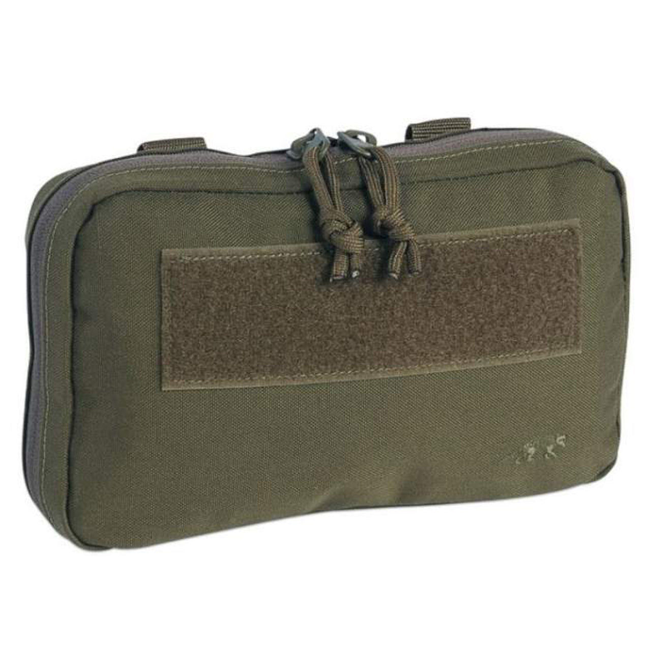 This expansive version of the TT Admin Pouch stores all your must-have items for lightning-fast access. It's the perfect combination of protection and accessibility, so you can be confident you're ready for any situation. www.moralepatches.com.au olive front