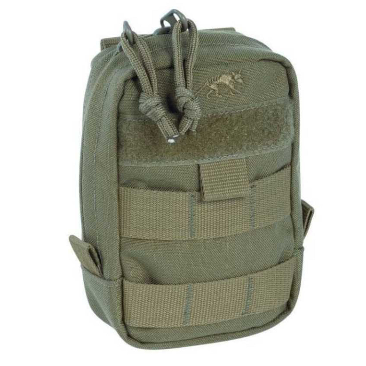 Discover the tactical pouch 1 vertical with MOLLE compatibility, a generously wide zippered entrance, and velcro panels for personalized identification. Keep your gear secure and always know who it belongs to! www.moralepatches.com.au olive