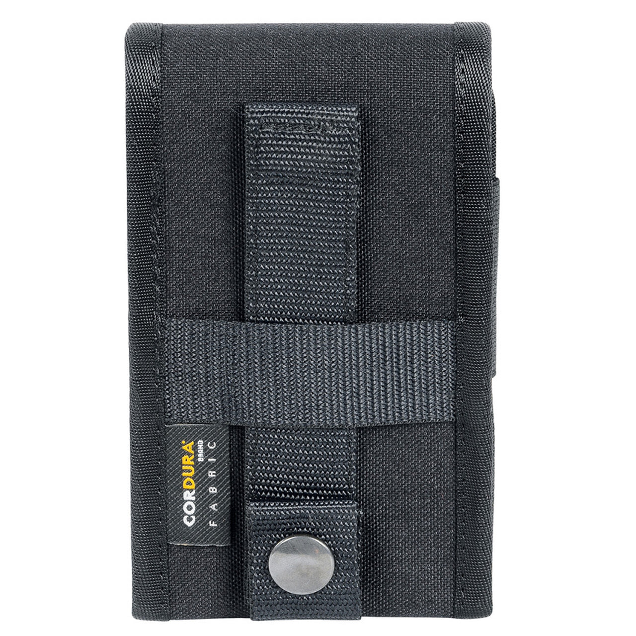 Durable protection for your smartphone with padded reinforcement and four choice sizes. Our tactical phone cover features a MOLLE system for secure carrying - get ready for the ultimate phone protection! Stay protected in style. www.moralepatches.com.au back view for medium and large pouches