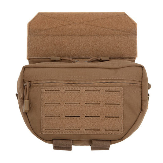 This WAB Pouch gives the operator ease of access to essential equipment. The velcro sandwich system is adjustable and suited to both plate carrier's and chest plates with the removable extension piece. www.moralepatches.com.au