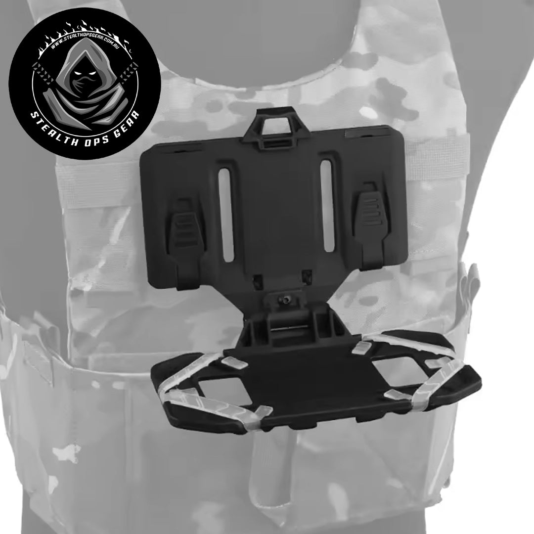 Crafted to hold devices measuring up to 8 x 16 x 2 cm, this board guarantees a secure fit for your gear. It easily mounts onto 4×3 MOLLE systems and is compatible with all MOLLE tactical equipment, making it an essential part of your setup. Featuring a folding fixed buckle, it folds compactly for convenient storage and transport whenever you need. www.moralepatches.com.au