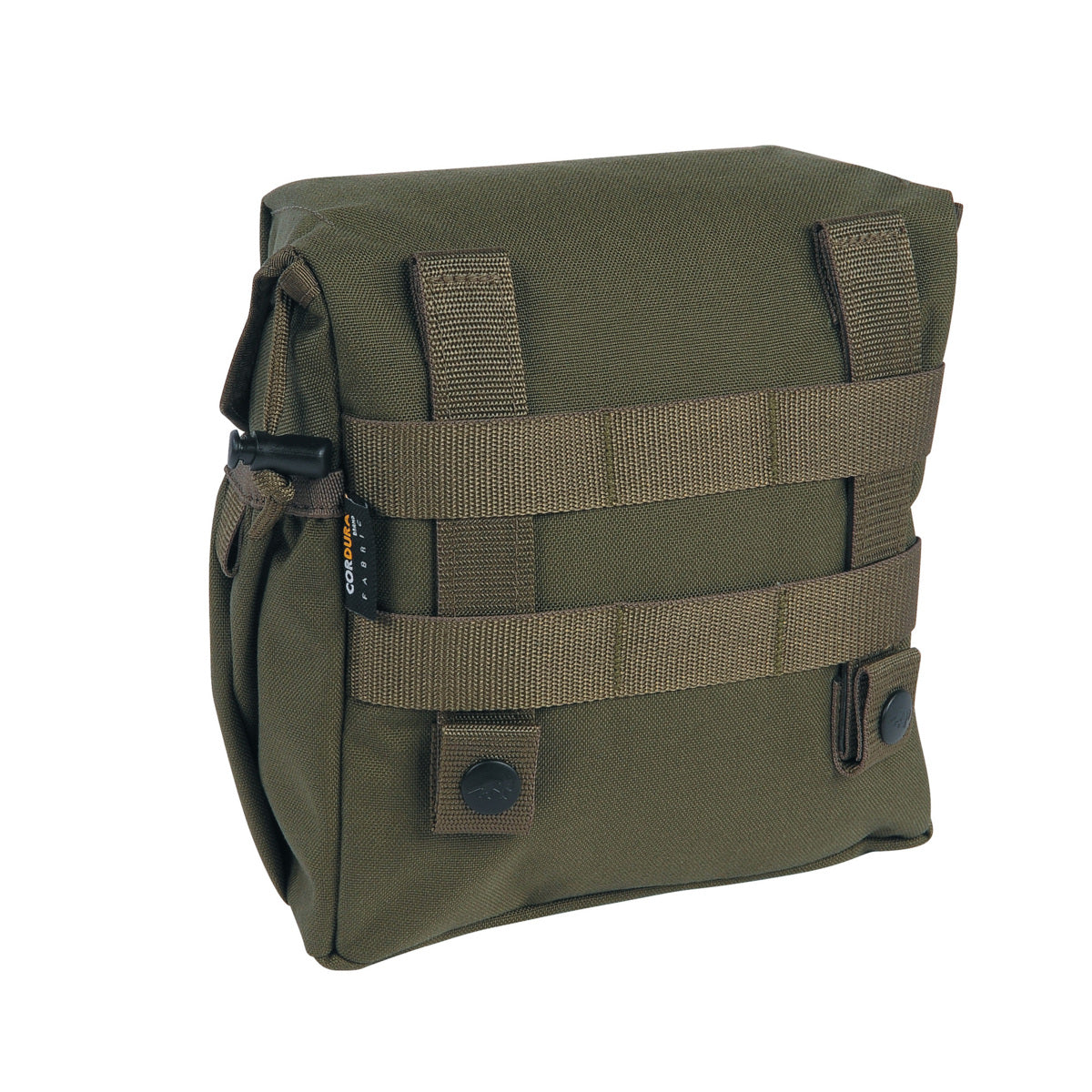 Maximize your outdoor adventure with the versatile Tasmanian Tiger Canteen Pouch MK II Olive, equipped with a convenient design to hold water bottles, cutlery and even a MG4 ammunition box! The MOLLE snap system, requiring only 3 MOLLE loops, makes it a must-have for any gear setup. www.moralepatches.com.au