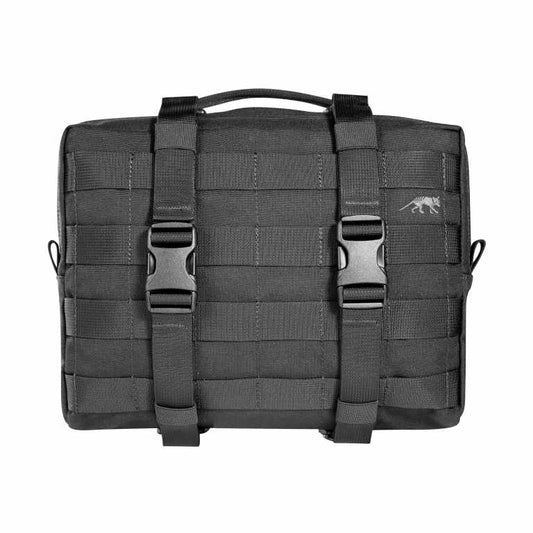 Large accessory and lid pouch. The TT Tac Pouch 10 MKII is designed as a MOLLE affixed pouch for the TT Base Pack 52 and TT Base Pack 75, though can also be used with other backpacks or as a large hip pouch. Twin compression straps contain goods in transit, and a MOLLE front provides adaptability. www.moralepatches.com.au