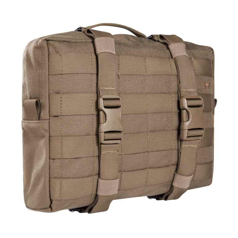Large accessory and lid pouch. The TT Tac Pouch 10 MKII is designed as a MOLLE affixed pouch for the TT Base Pack 52 and TT Base Pack 75, though can also be used with other backpacks or as a large hip pouch. Twin compression straps contain goods in transit, and a MOLLE front provides adaptability. www.moralepatches.com.au