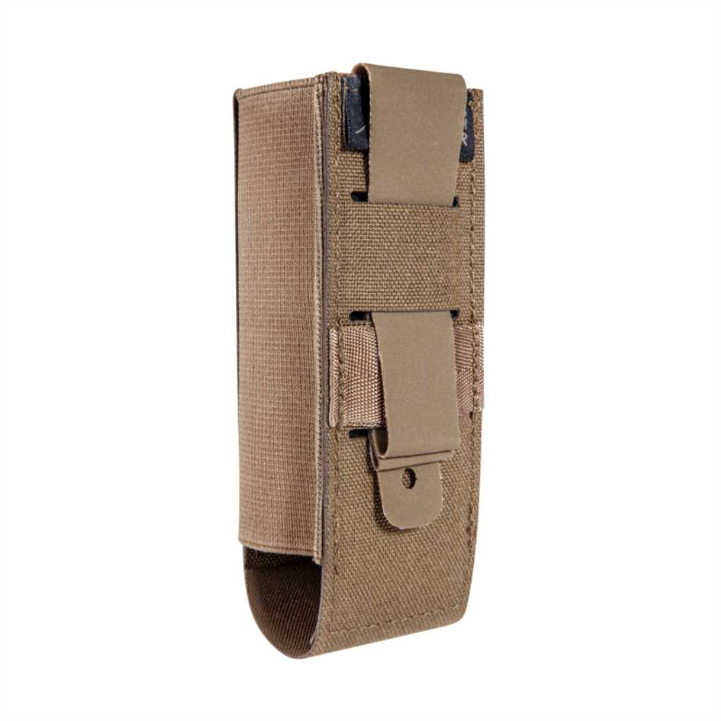 Attach to plate carriers, belts, or other gear, this insert pouch is characterised by its flexibility, enabled by the elastic side panels, allowing for versatile equipment loading.  www.moralepatches.com.au