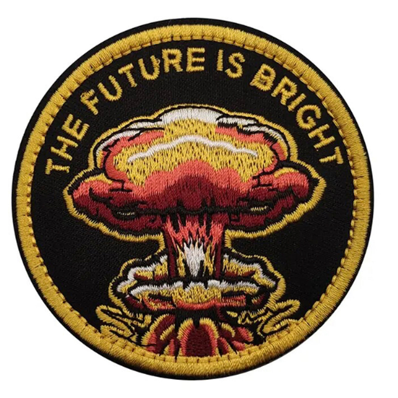 The Future Is Bright Embroidery Patch Hook & Loop – Morale Patches ...