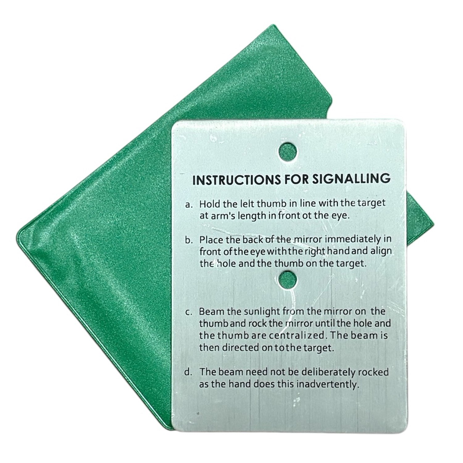 Master wilderness survival and personal grooming with this essential tactical mirror. Measuring 10.5cm x 8.6cm, it's compact enough to pack into any kit yet large enough for effective signaling in emergency situations. www.moralepatches.com.au