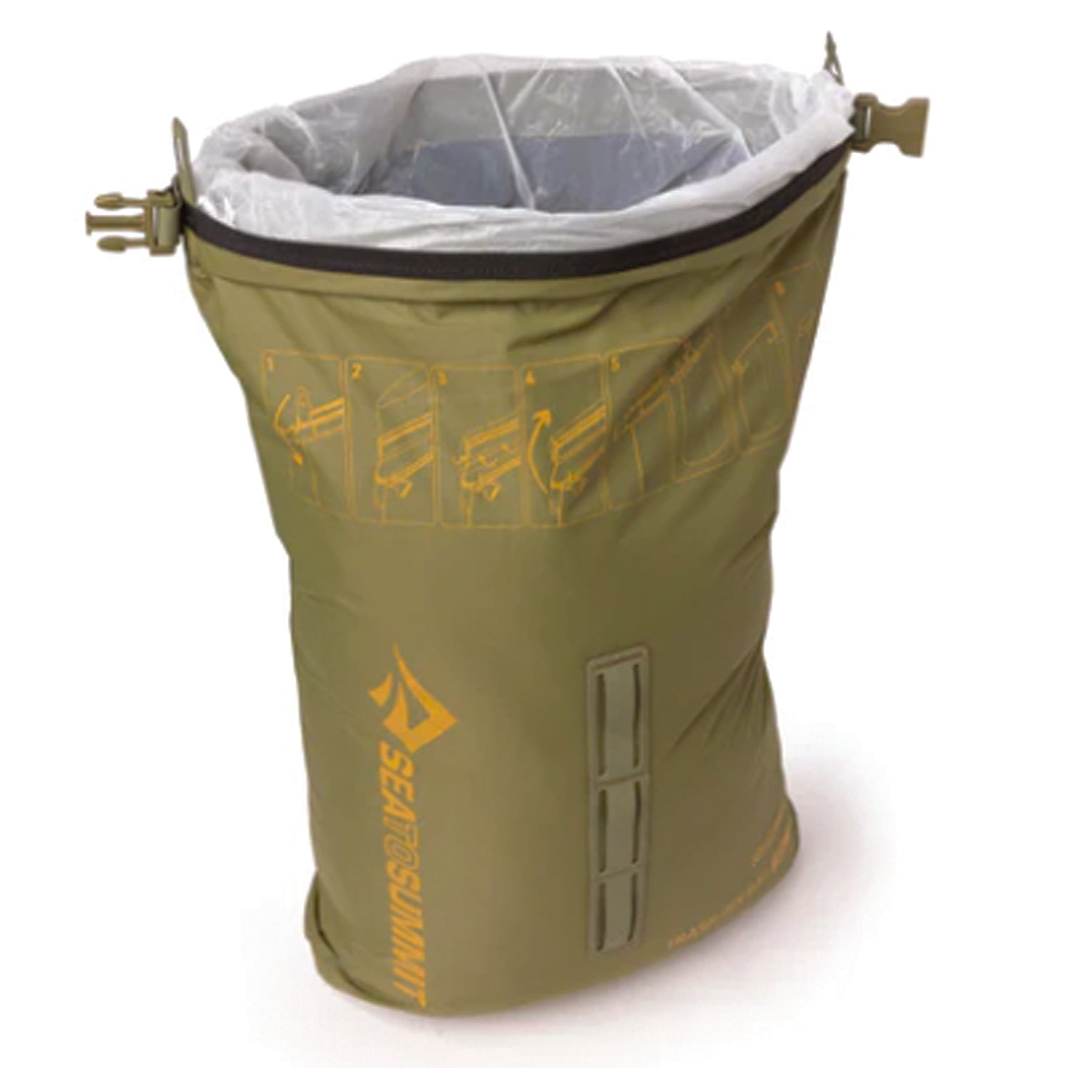 Pack it in, pack it out - mess free. The lightweight Trash Dry Bag makes backcountry rubbish removal hygienic and easy. A roll-top closure and garbage bag keeper securely contain odours and spills. www.moralepatches.com.au