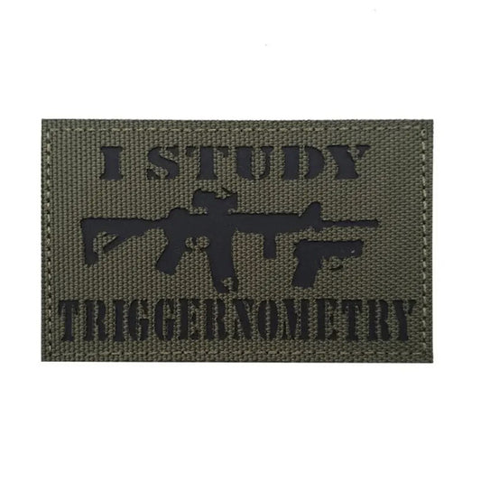 Experience the power of precision with the I Study Triggernometry Laser Cut Patch! Measuring at 8x5cm, this hook and loop patch is the ultimate addition to any collection. Master the art of marksmanship and proudly display your skills with this must-have accessory. www.moralepatches.com.au