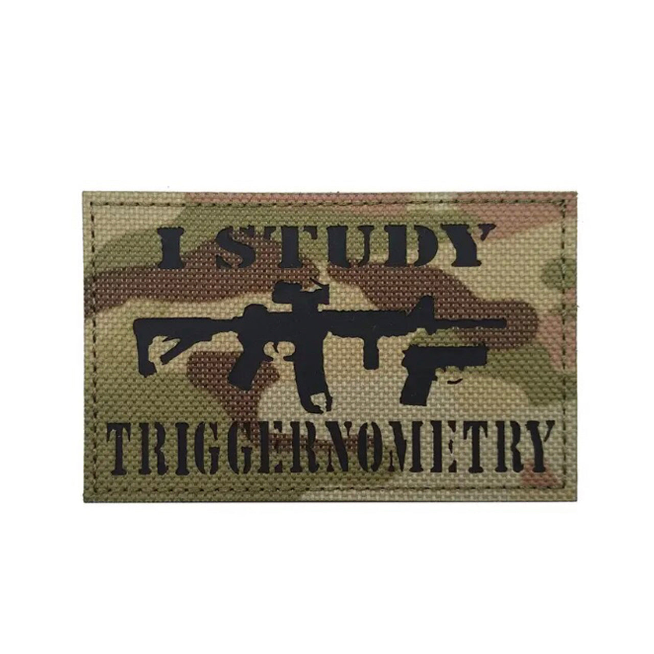 Experience the power of precision with the I Study Triggernometry Laser Cut Patch! Measuring at 8x5cm, this hook and loop patch is the ultimate addition to any collection. Master the art of marksmanship and proudly display your skills with this must-have accessory. www.moralepatches.com.au