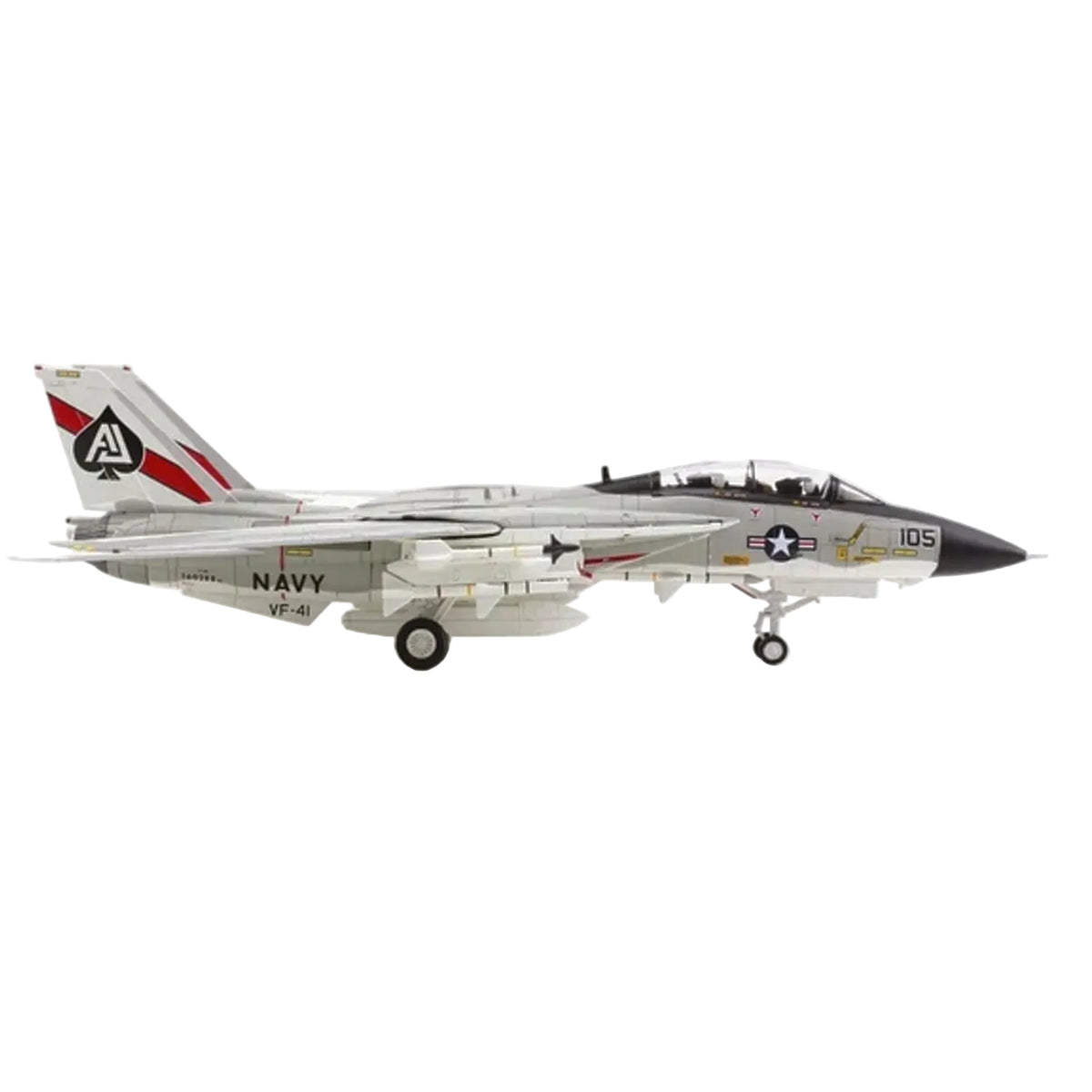 1/72 F-14A "Tomcat" 160388 VF-41 "Black Aces" USS Nimitz 1978 delivers a detailed ready-to-display replica of a classic US Navy carrier fighter for aviation collectors and military aircraft enthusiasts. www.moralepatches.com.au