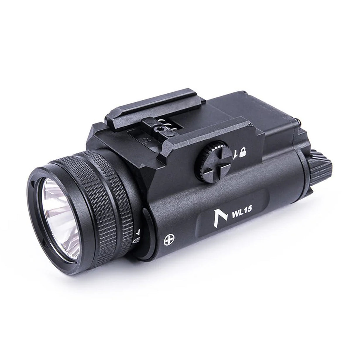 The WL15 Tactical Weapon Light is designed for professional tactical applications, delivering a powerful 1200-lumen output for high-visibility illumination in critical environments. www.moralepatches.com.au