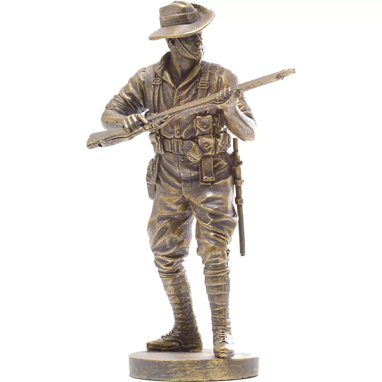The sensational collector's edition of our fantastic WW1 Digger Miniature figurine. Only 100 of the WW1 Digger Miniature figurines feature this unique gold finish, creating the Collector's Gold Edition. www.moralepatches.com.au