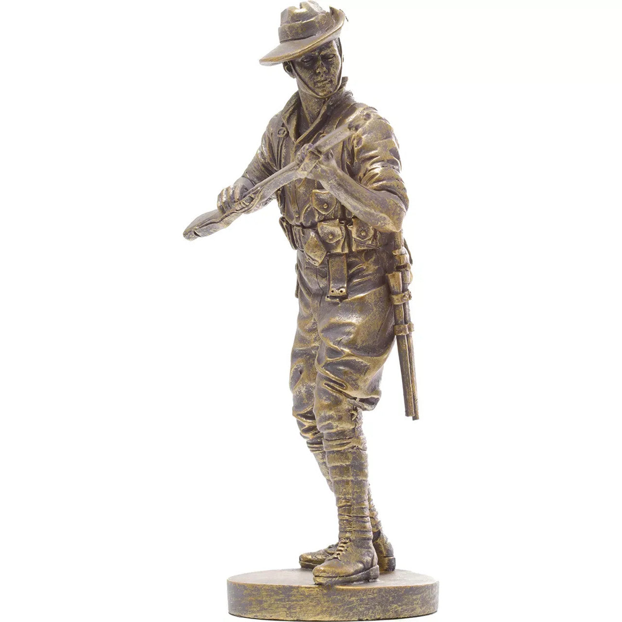 The sensational collector's edition of our fantastic WW1 Digger Miniature figurine. Only 100 of the WW1 Digger Miniature figurines feature this unique gold finish, creating the Collector's Gold Edition. www.moralepatches.com.au