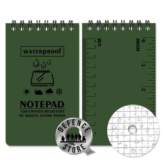  With double-sided usage and approximately 50 pages, this notepad is not only practical but also environmentally friendly. Plus, the back cover doubles as an emergency ruler for quick and accurate measurements in both inches and centimeters.  www.moralepatches.com.au