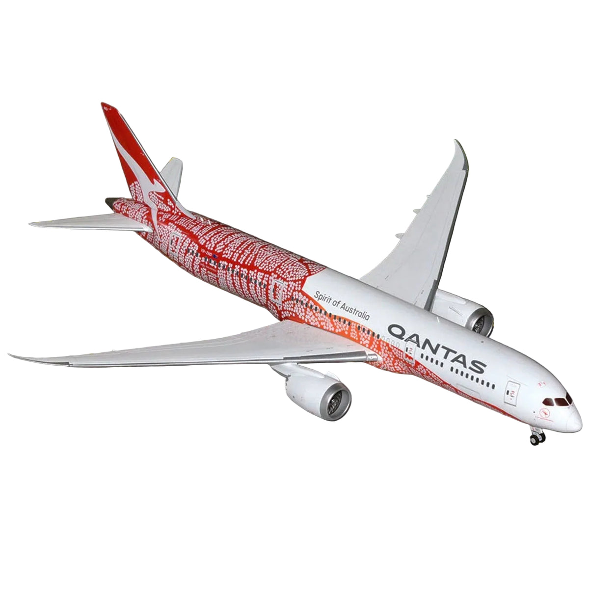 Boeing 787-9, construction number 38504, was delivered to Qantas Airways as VH-ZND in 2018 as part of the airline's fleet modernization program. The aircraft operates long haul routes from Sydney and Melbourne to destinations in Asia, the United States, and South America, gradually replacing older 747s and A380s on selected services. www.moralepatches.com.au