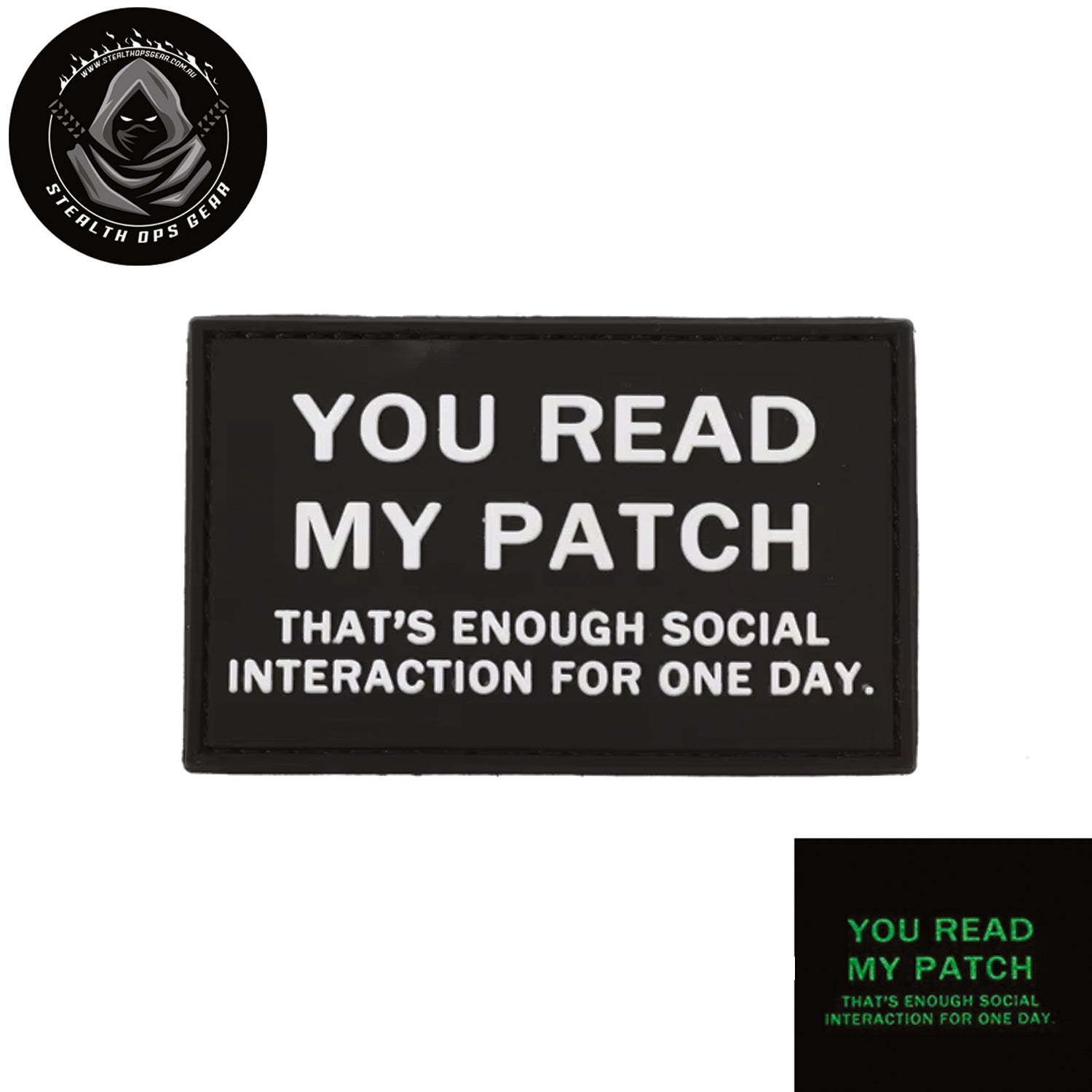 You Read My Patch Morale Patch PVC - Stealth Ops Gear. This bold PVC morale patch delivers attitude and authenticity to your tactical gear, backpack, or everyday carry. At 8x5cm, it's sized perfectly for visibility without overwhelming your setup. www.moralepatches.com.au