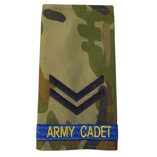 Experience the pride and honour of being a Corporal in the Australian Army Cadets with our Auscam Rank Slide! Perfect for displaying your rank and representing your dedication to serving your country. Get yours now and feel the power and prestige of wearing an official AAC Rank Slide. www.moralepatches.com.au