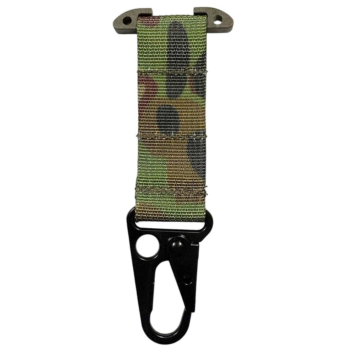 Secure your essentials with military-grade reliability. This AMC tactical key holder combines premium nylon webbing with heavy-duty stainless steel construction to keep your keys and small gear exactly where you need them.  www.moralepatches.com.au