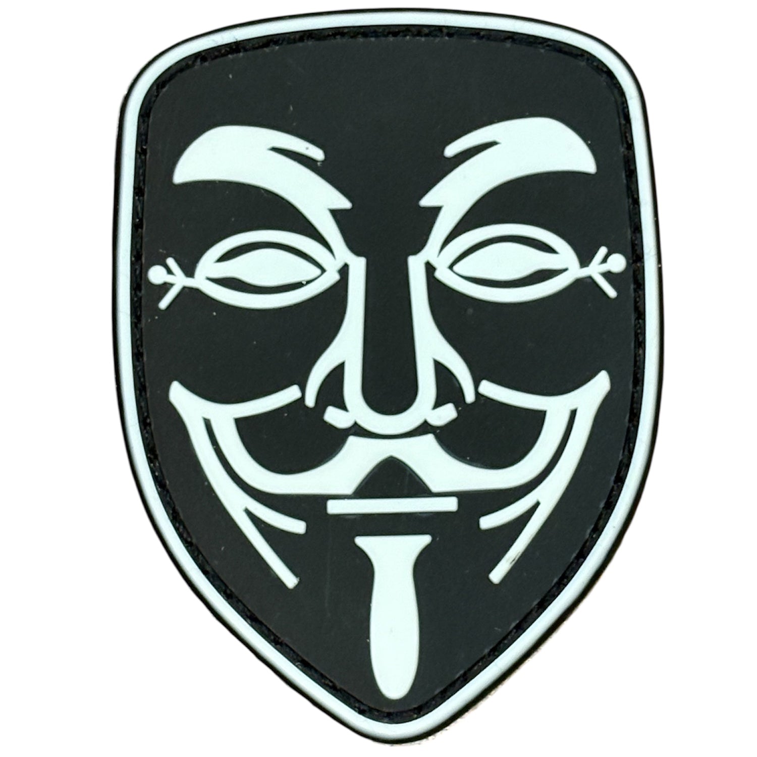 Make a bold statement with the Anonymous PVC &nbsp;Black Morale Patch Hook &amp; Loop . This striking 5.7x8cm patch features laser-cut precision detailing that demands attention. Backed with both hook and loop fasteners, it's ready to attach to tactical gear, backpacks, or uniforms instantly. www.moralepatches.com.au