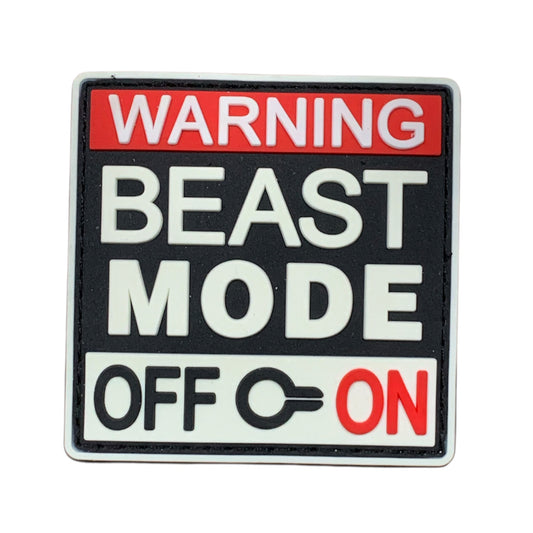 Unleash your creativity with the Beast Mode PVC Morale Patch Velcro Backed! Measuring 7x7cm and featuring a beautifully moulded design and secure hook backing, this patch is a must-have for any collector. www.moralepatches.com.au