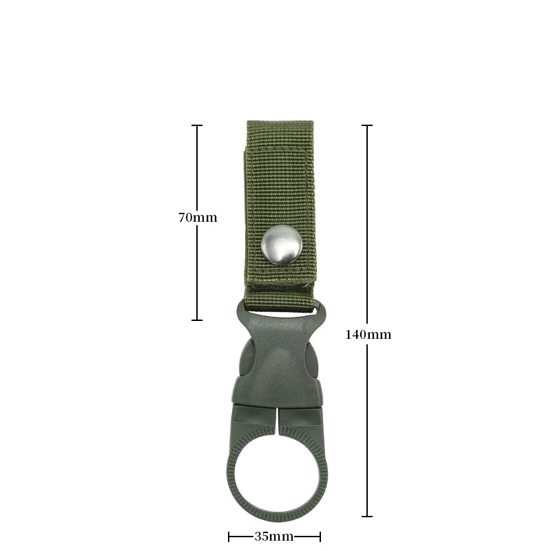 Stay hydrated without breaking stride. This versatile water bottle holder clips securely to your belt, MOLLE webbing, pack, or vest—keeping your drink within arm's reach during missions, training, hikes, or hunts. The quick-release system lets you grab a drink in seconds, no fumbling required.  www.moralepatches.com.au