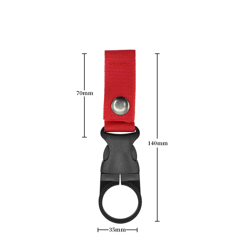 Stay hydrated without breaking stride. This versatile water bottle holder clips securely to your belt, MOLLE webbing, pack, or vest—keeping your drink within arm's reach during missions, training, hikes, or hunts. The quick-release system lets you grab a drink in seconds, no fumbling required.  www.moralepatches.com.au