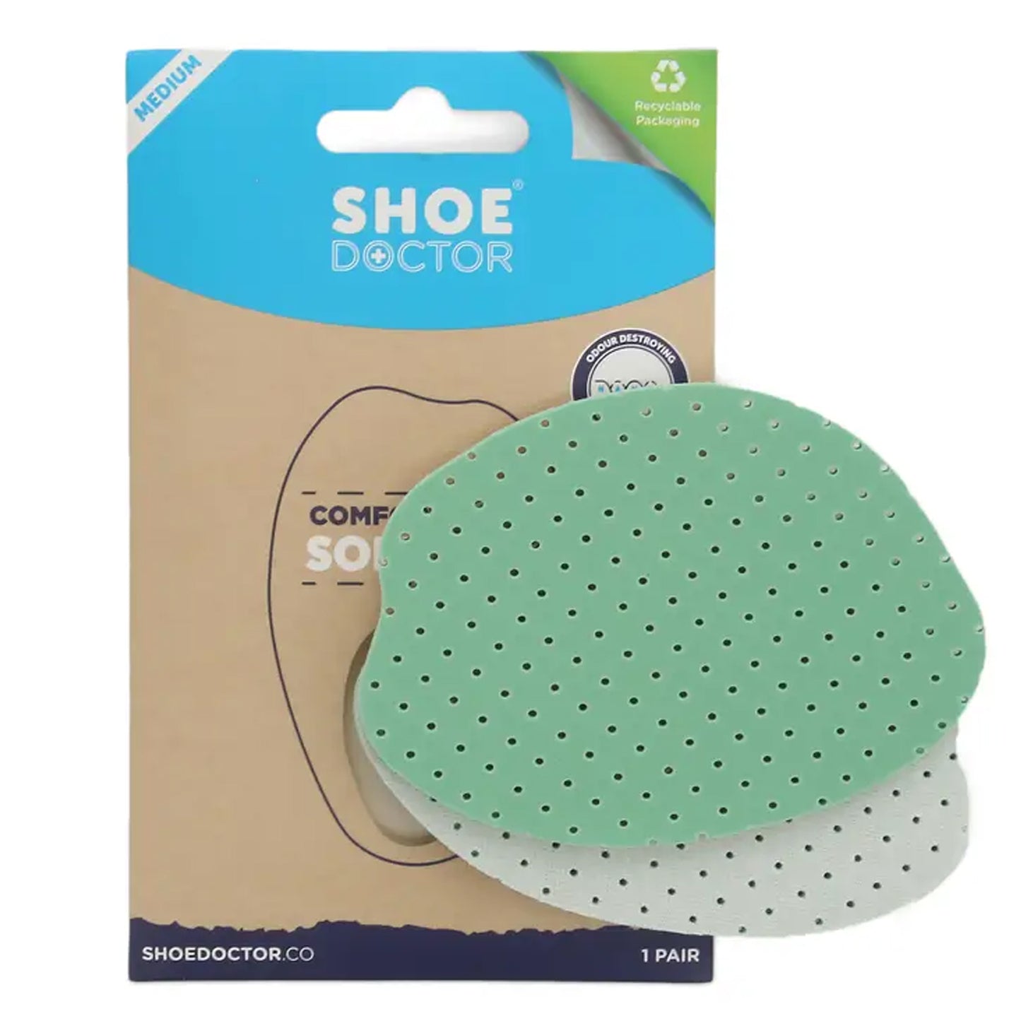 Shoe Doctor® Comfort Foam Solettes with Nano Silver Technology helps protect your feet from movement in the shoe, ensuring superior foot comfort. www.moralepatches.com.au