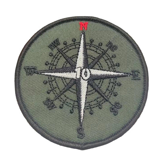 Unleash your creativity with the Compass For The New LT Embroidery Patch Hook &amp; Loop! Measuring 8cm and featuring a beautifully embroidered design and secure hook &amp; loop backing, this patch is a must-have for any collector. www.moralepatches.com.au