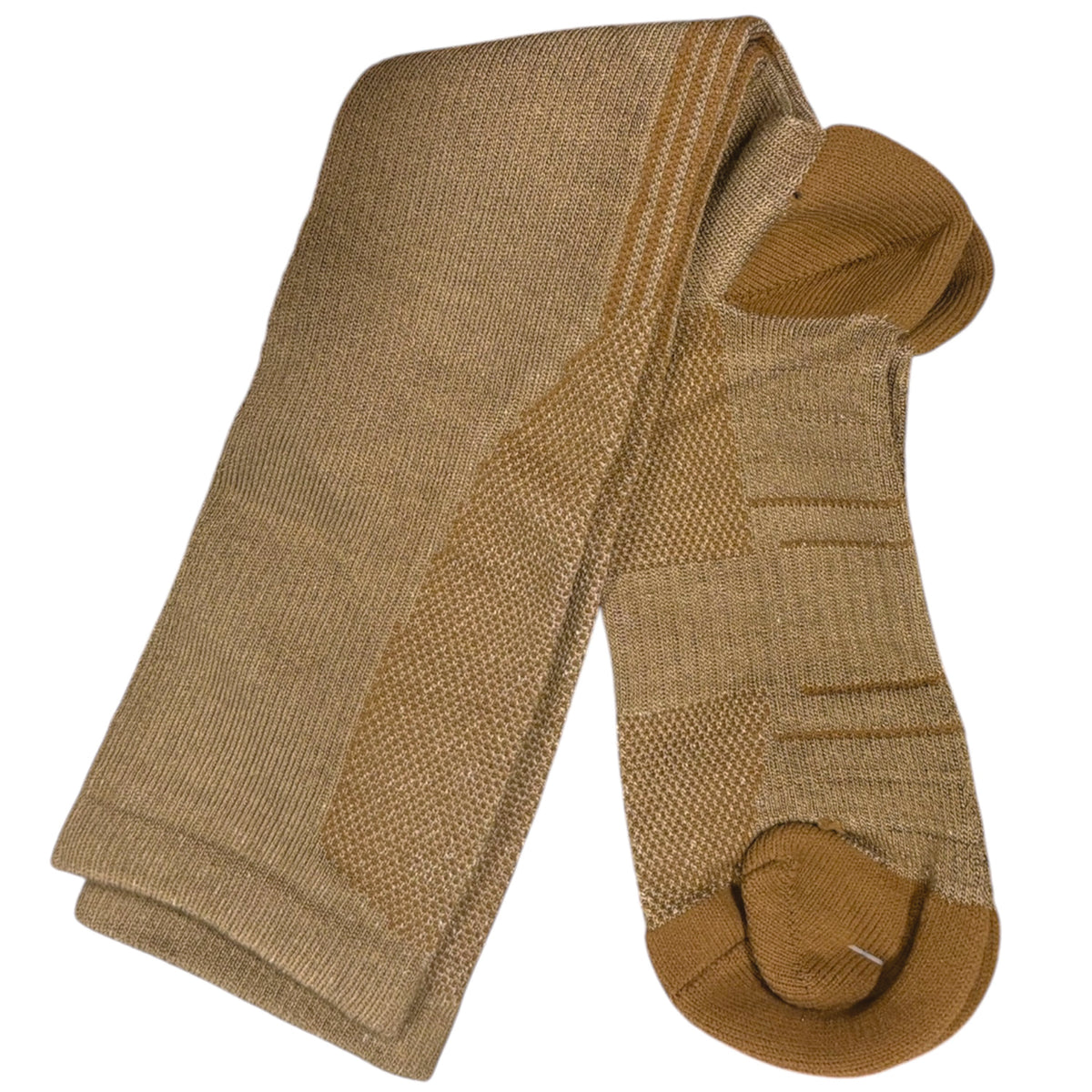 Experience ultimate comfort with Compression Socks in Coyote Bamboo &amp; Nylon—the smart choice for those who demand both performance and sustainability. www.moralepatches.com.au