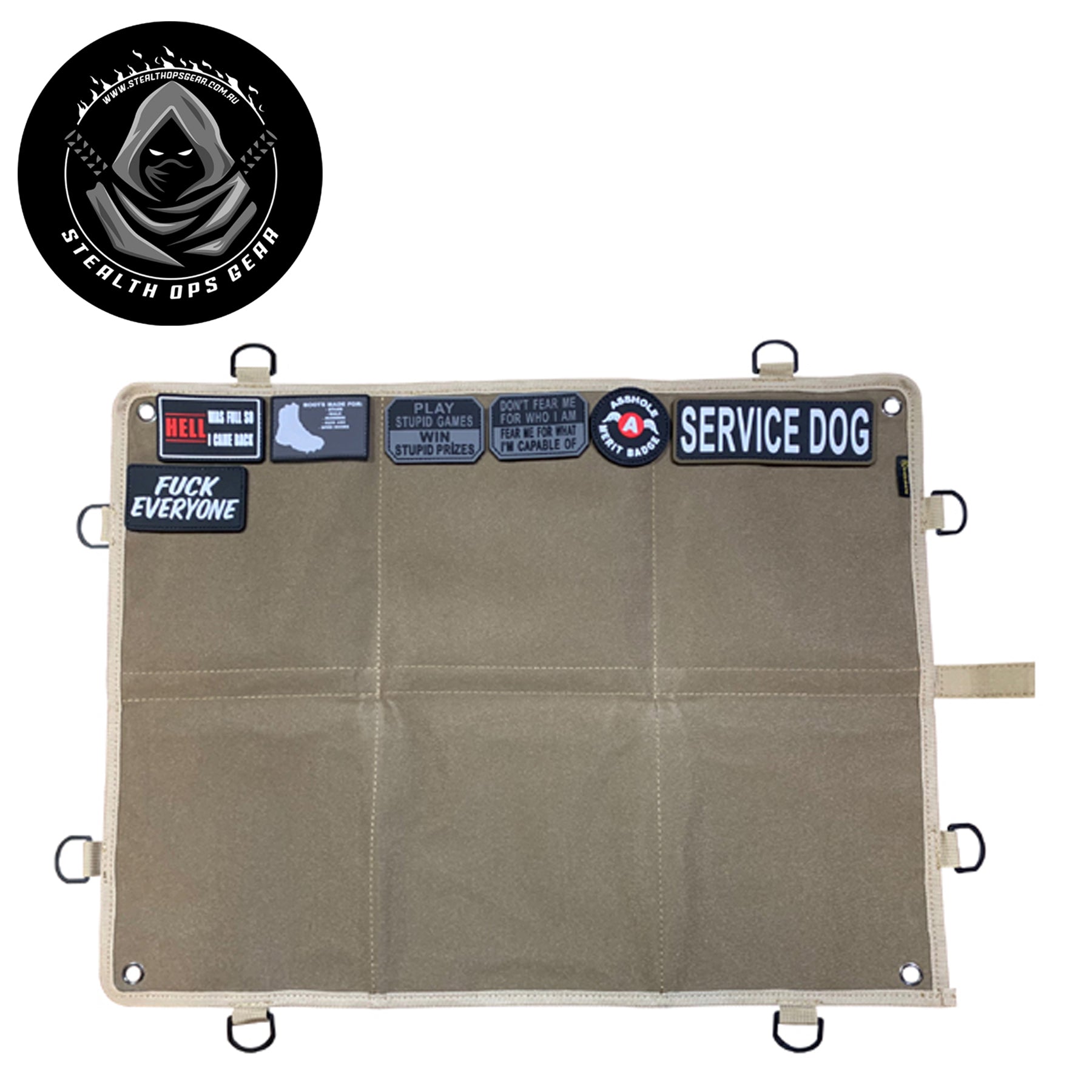 Showcase your collection with confidence. This premium patch board features durable 1000D nylon construction with industrial-strength hook and loop fastening—attach and swap patches effortlessly without damage.  www.moralepatches.com.au