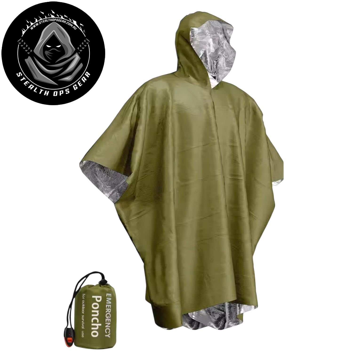 Integrated emergency whistle on the carry bag ensures you're never without a signalling tool. Ideal for bug out bags, field kits, and rapid deployment scenarios where weight and versatility matter. www.moralepatches.com.au
