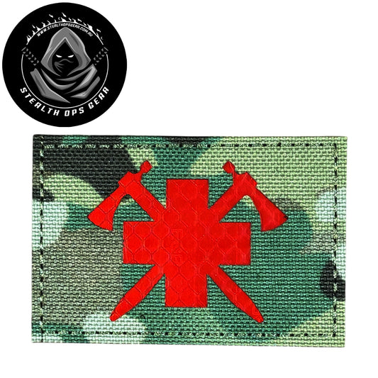 Unleash your creativity with the Emergency Services Laser Cut Morale Patch Hook &amp; Loop Stealth Ops Gear! Measuring 8x5cm and featuring a beautifully embroidered design and secure hook &amp; loop backing, this patch is a must-have for any collector. www.moralepatches.com.au