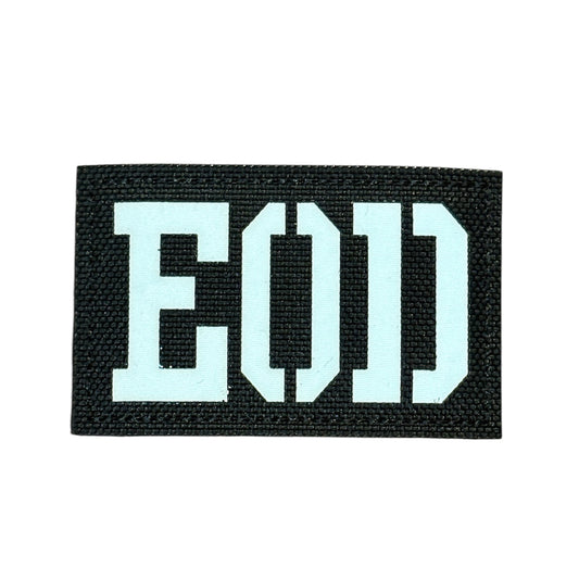 Make a bold statement with the EOD Laser Cut Black Patch. This striking 8x5cm patch features laser-cut precision detailing that demands attention. Backed with both hook and loop fasteners, it's ready to attach to tactical gear, backpacks, or uniforms instantly. www.moralepatches.com.au