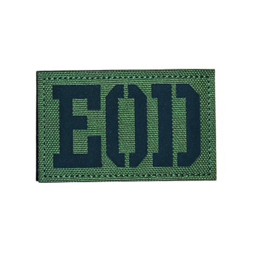 Make a bold statement with the EOD Laser Cut Green Patch. This striking 8x5cm patch features laser-cut precision detailing that demands attention. Backed with both hook and loop fasteners, it's ready to attach to tactical gear, backpacks, or uniforms instantly. www.moralepatches.com.au