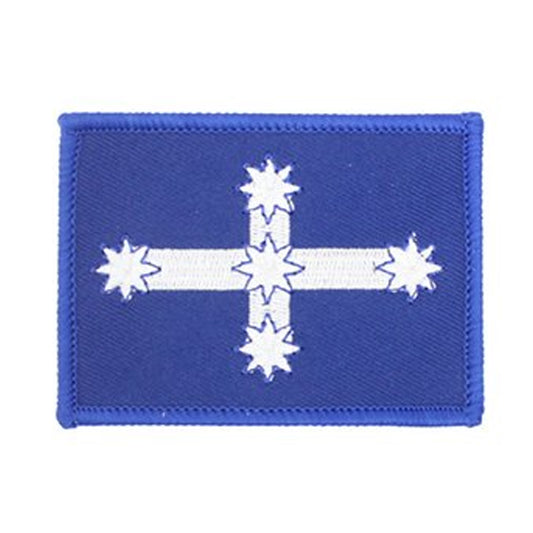 Own a piece of Australian history with this authentic Eureka Southern Cross sew-on embroidery patch. Featuring the iconic white cross and stars against a striking blue background, this design honours the legendary flag that symbolised the miners' fight for justice at the Eureka Stockade. www.moralepatches.com.au