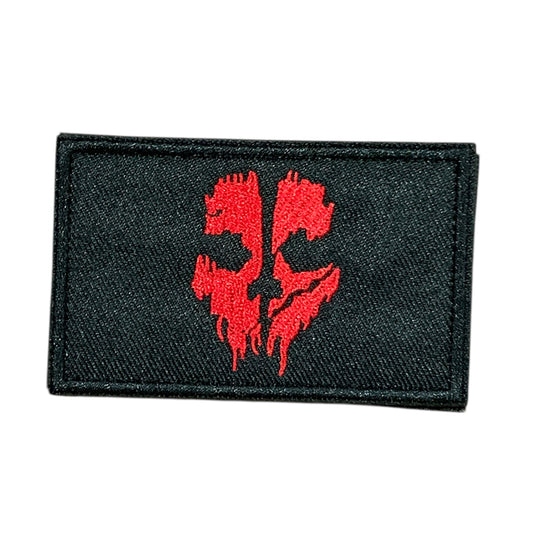 Unleash your creativity with the Ghost Embroidery Patch Hook &amp; Loop Red! Measuring 8x5cm and featuring a beautifully embroidered design and secure hook &amp; loop backing, this patch is a must-have for any collector. www.moralepatches.com.au