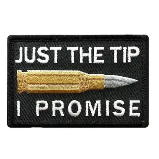 Just The Tip Patch Iron On  7.5x5cm www.moralepatches.com.au