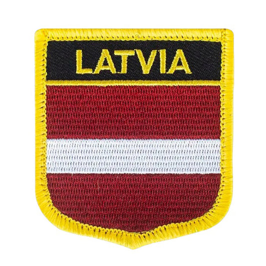 This Lativa Flag Embroidery Velcro Backed Morale Patch Badge comes with Velcro backing for effortless attachment and measures 7x6cm. Show your unwavering support for this amazing country by adding this badge to your collection today! www.moralepatches.com.au