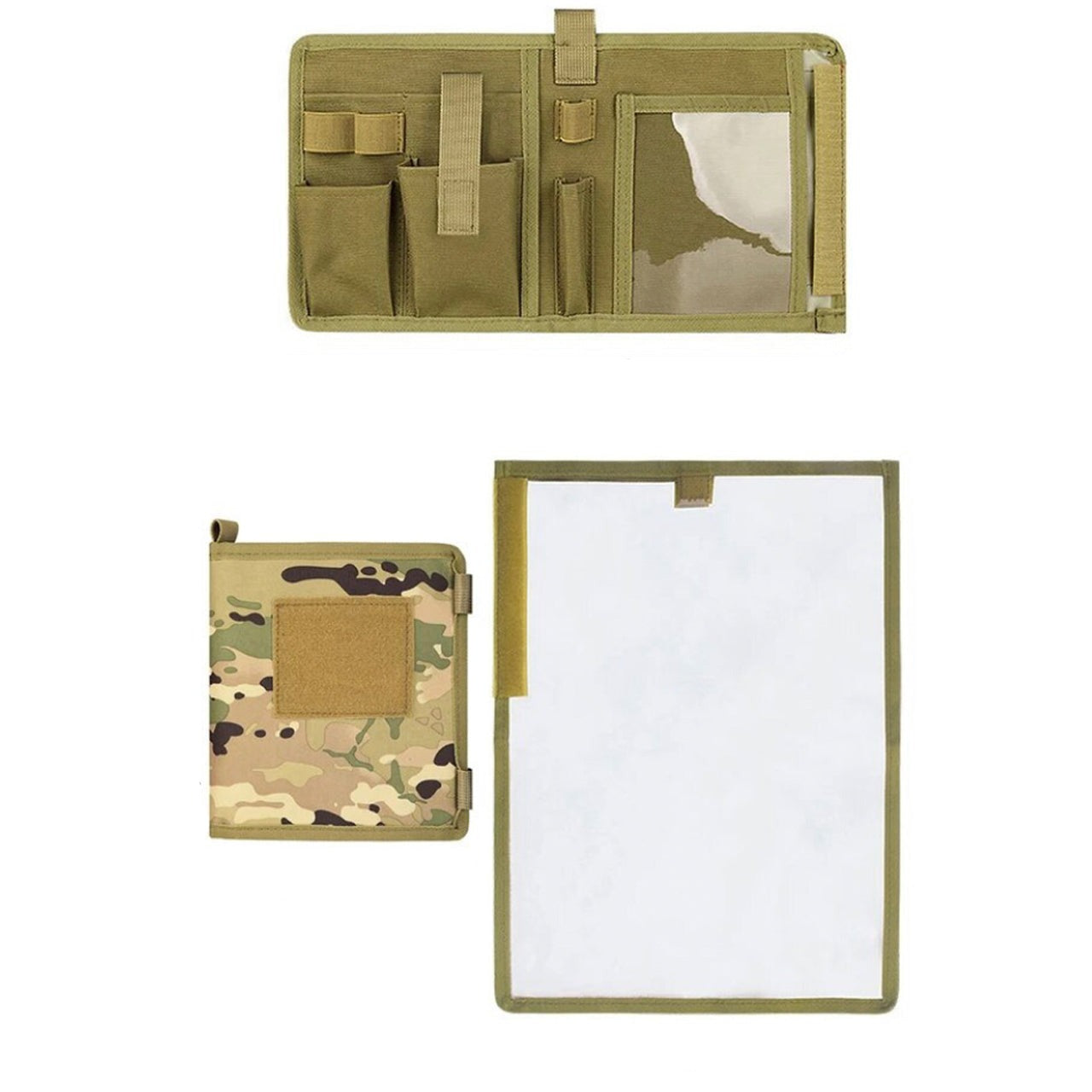 Tactical Notebook Map Case Holder Waterproof Molle Pouch With Removabl ...