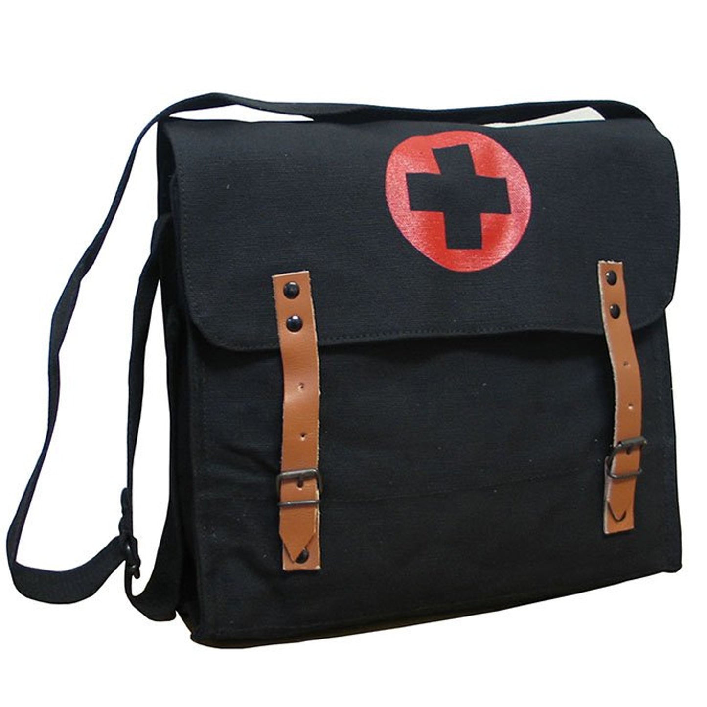 Carry your essentials with confidence using this rugged canvas medic shoulder bag. Engineered from durable canvas, it features a secure main compartment with dual leather strap closures and belt buckles—keeping your gear protected and organised. www.moralepatches.com.au