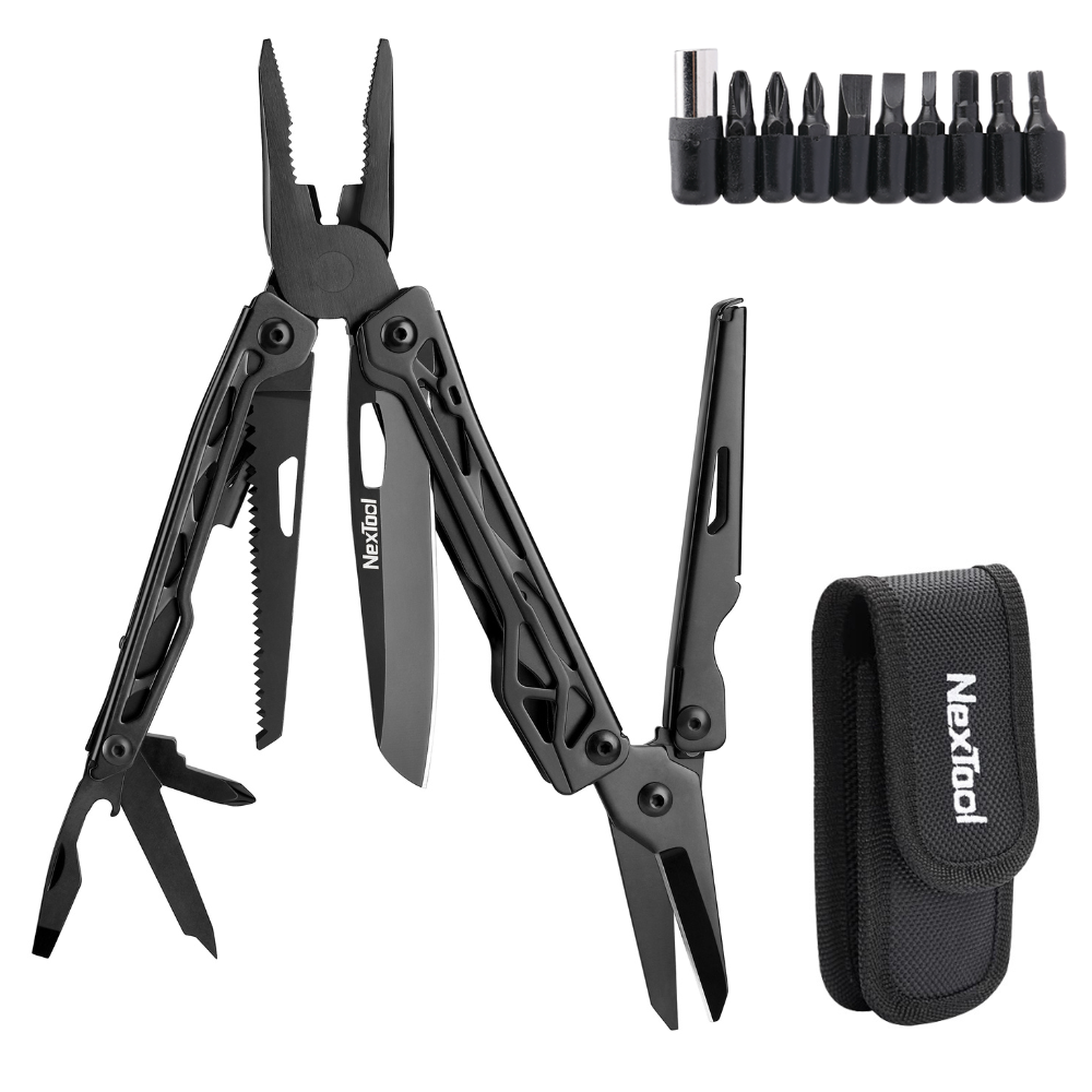 The NexTool Black Knight Multi-Tool is engineered for users who require durability, functionality and reliability in demanding environments. Built with robust stainless steel construction and a tactical black finish, it delivers dependable performance across cutting, gripping and fastening applications. www.moralepatches.com.au