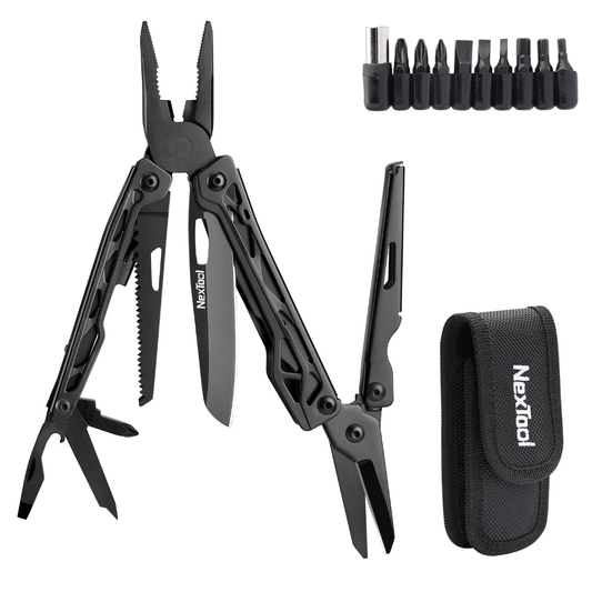 The NexTool Black Knight Multi-Tool is engineered for users who require durability, functionality and reliability in demanding environments. Built with robust stainless steel construction and a tactical black finish, it delivers dependable performance across cutting, gripping and fastening applications. www.moralepatches.com.au