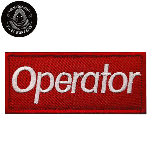 Operator Embroidery Morale Patch - Stealth Ops Gear, measuring 9x4cm, is a striking and durable addition to personalize your gear with style and toughness. www.moralepatches.com.au