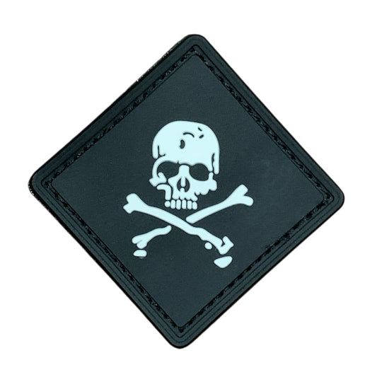 Transform your field gear, jackets, shirts, pants, jeans, hats, and patch boards with the powerful Pirate Diamond PVC Patch. Measuring 8x8cm(diamond shape or 5.7x5.7cm squared) and equipped with Velcro backing, this badge is the perfect symbol of devotion and strength. www.moralepatches.com.au
