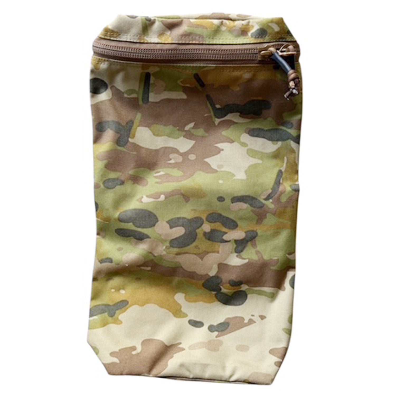 The RATS long pouch is based off our RATS pouch, we have extended the length to hold two ration packs and a 3L hydration bladder via the Velcro loop inside the lid. www.moralepatches.com.au