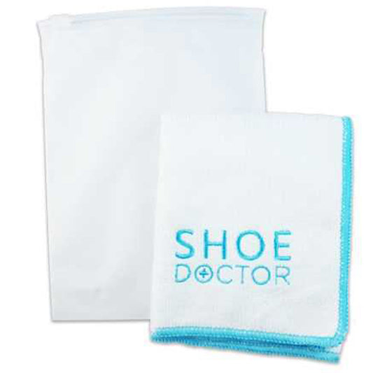The Shoe Doctor Terry Cloth is great for wiping away the dirt &amp; suds while leaving behind no residue. Great for use on leather, suede, vinyl, rubber, canvas and fabric. Lint-Free / Non-Abrasive. Use damp for general cleaning, Wet for heavily soiled cleaning. Absorbs up to 7 times its weight in moisture. Ability to undergo hundreds of washes, providing the cloth has not been mistreated.

Size: 30cm x 30cm www.moralepatches.com.au