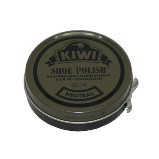 Kiwi Shoe Polish Neutral contains a time-honoured blend of quality waxes that help to protect and nourish leather whilst leaving it will a beautiful, long-lasting shine. The unique formula infuses deep into leather to rejuvenate and strengthen, extending the life of leather shoes in neutral colours. www.moralepatches.com.au