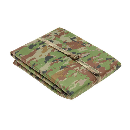 Weight 380g Overall size/dimensions: 102 x 52 cm (¾ Body Length) Folded down size/dimensions: 7 x 35 x 26 cm 6 internal closed cell foam panels  Securing strap with Mil Spec buckle Its inside ALICE frames Storage pouch Colour – Australian Compatible Camouflage (ACC) www.moralepatches.com.au