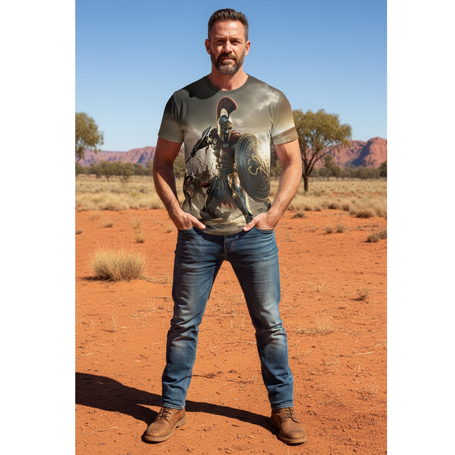 Channel the legendary spirit of ancient warriors with this bold 3D printed tee that brings history to life. Crafted from robust 100% polyester, it delivers exceptional durability and colour retention that outlasts ordinary cotton alternatives. www.moralepatches.com.au